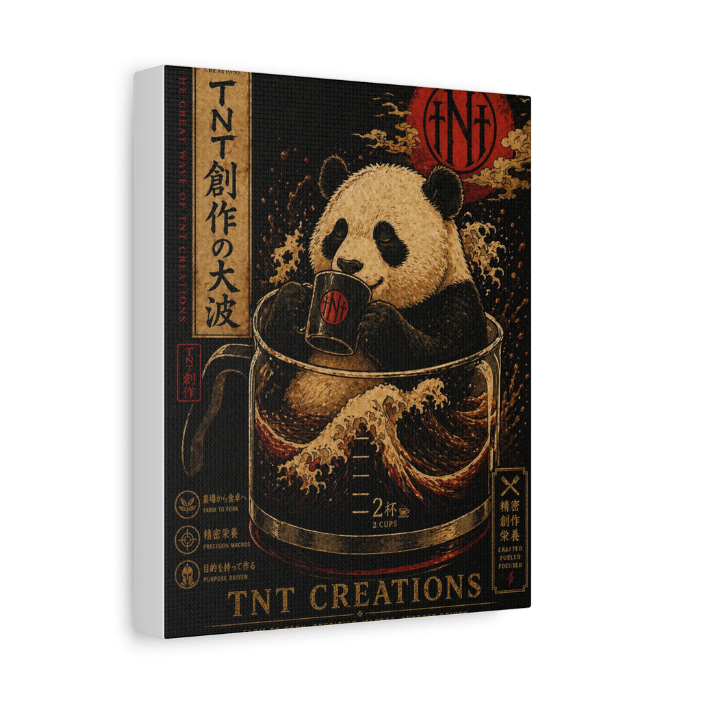 Panda Tea Canvas