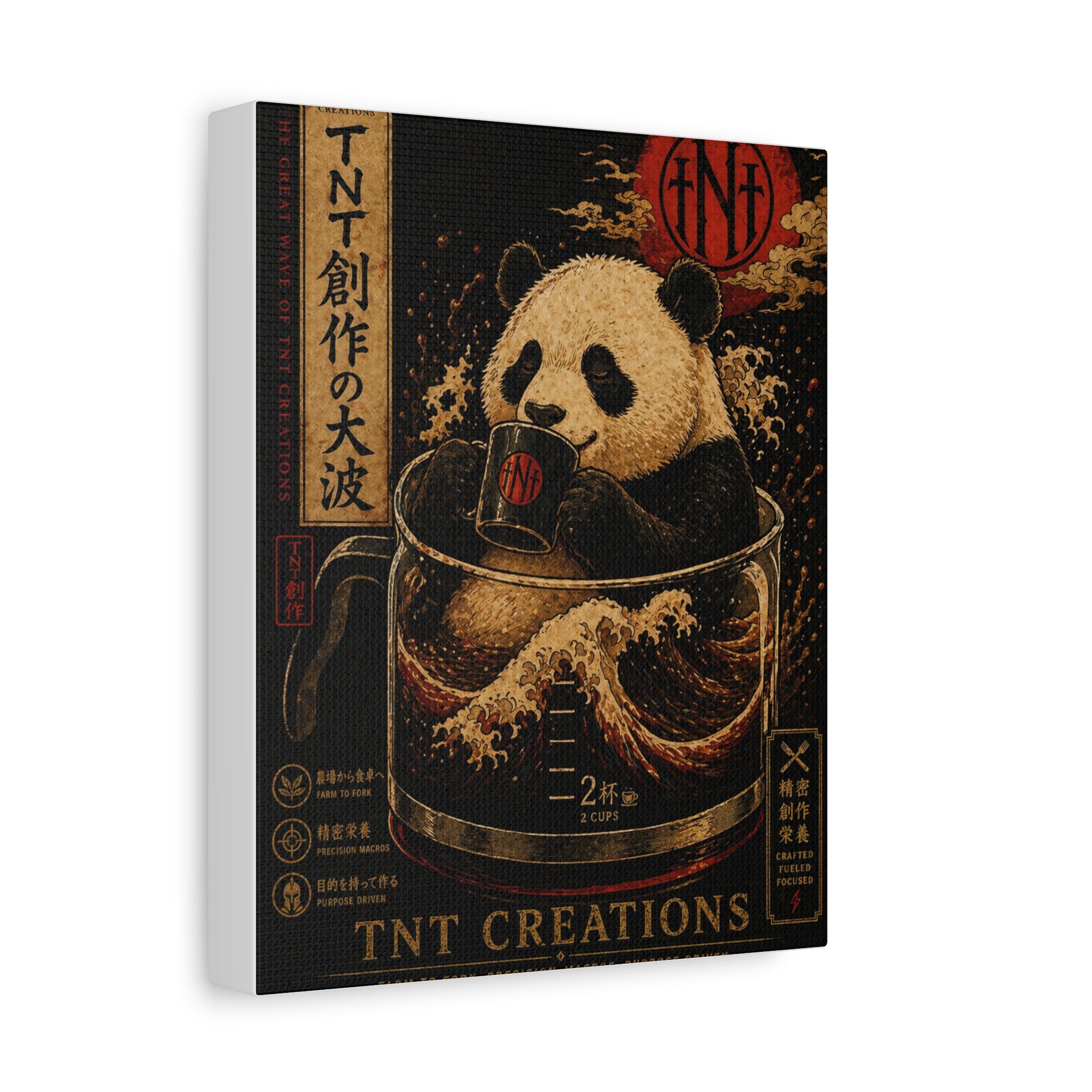 Panda Tea Canvas