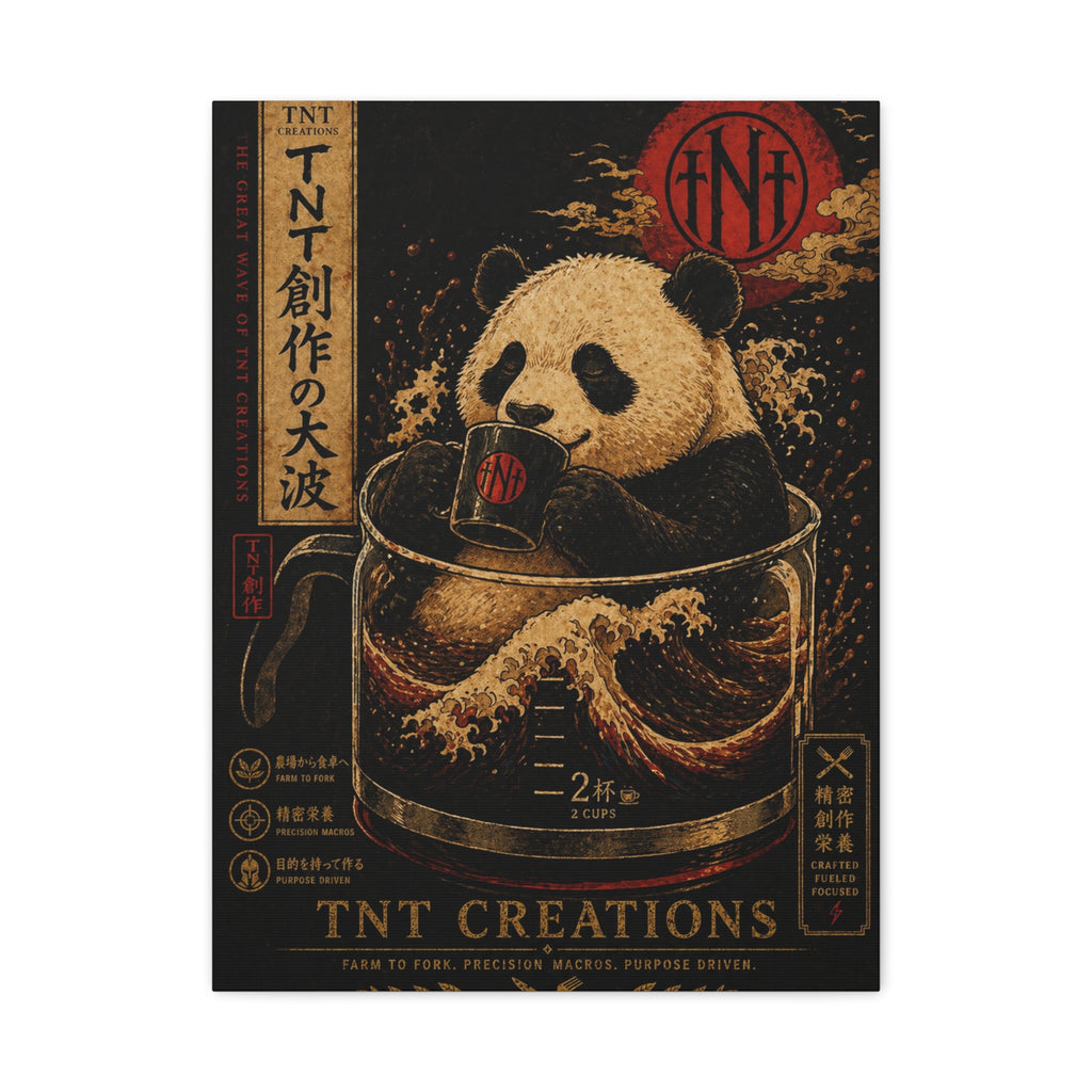 Panda Tea Canvas