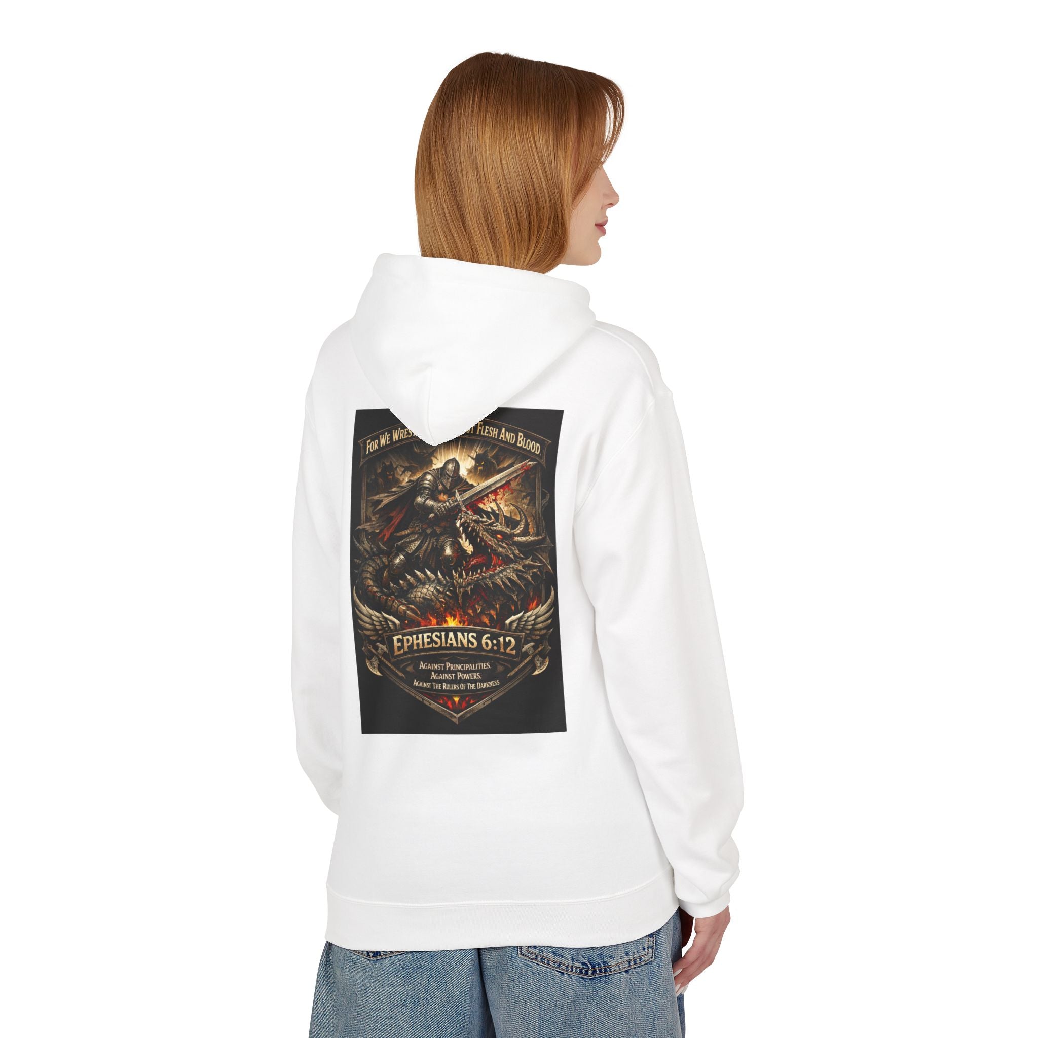 Christian Warrior Hoodie — "Stand Firm" Ephesians 6:12 Inspirational Gospel Hoodie