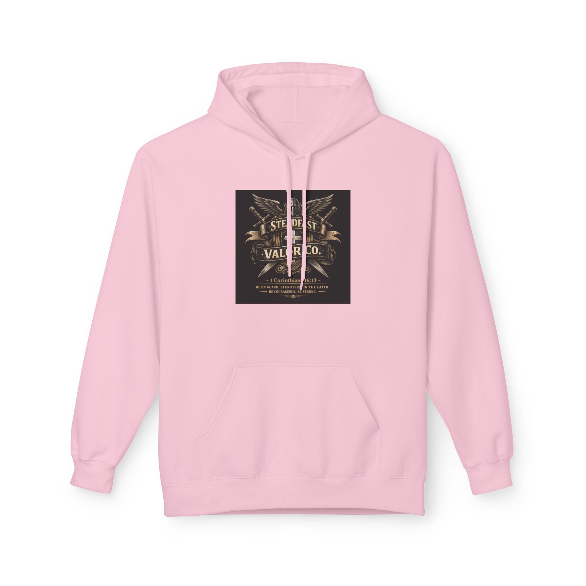 Christian Cross Hoodie — 'Stand by the Word' Inspirational Faith Sweatshirt