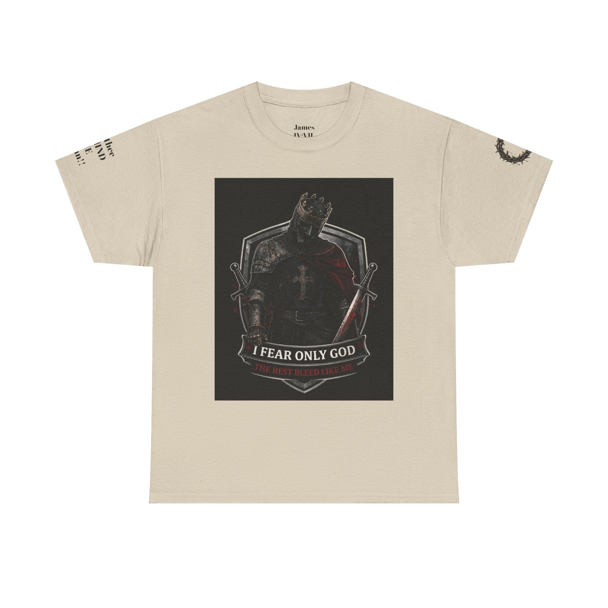 Fear Only God T-Shirt — Steadfast Valor Co. Knight Graphic Tee
