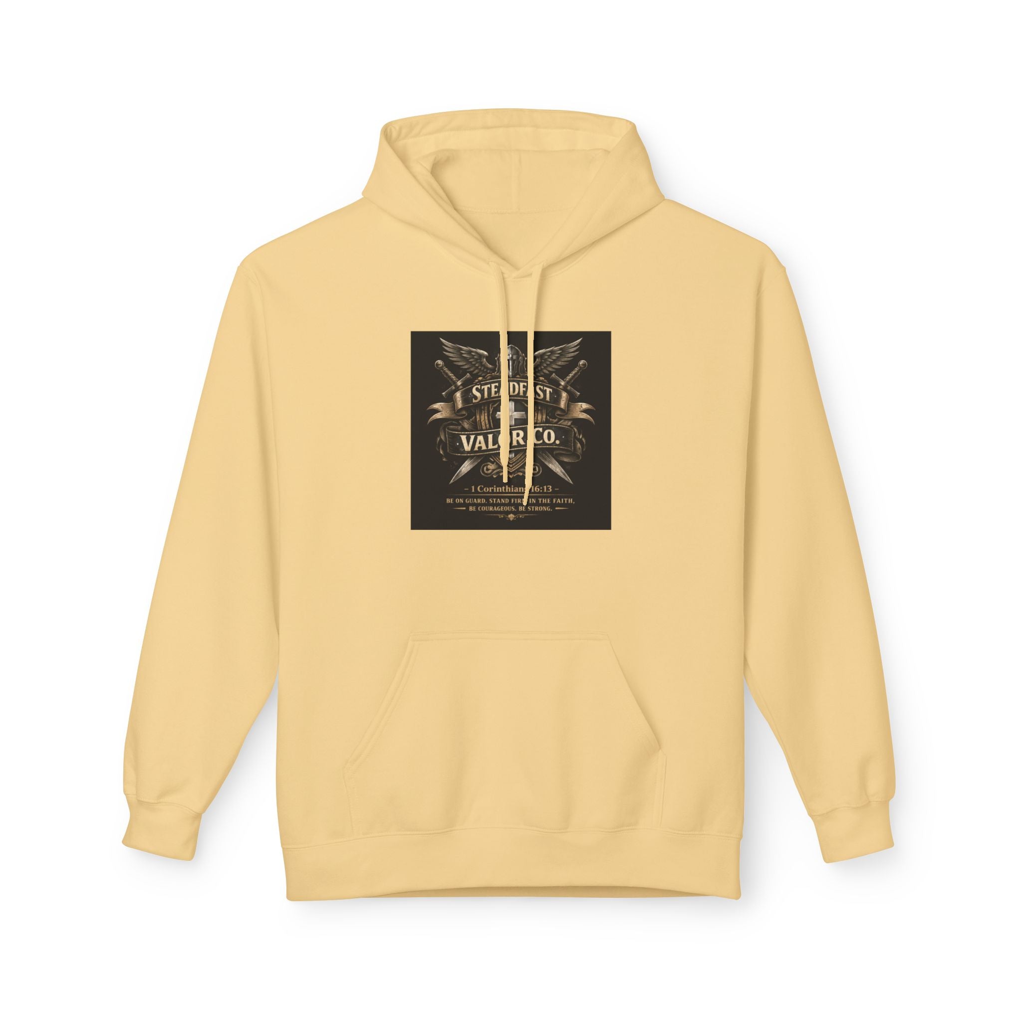 Christian Cross Hoodie — 'Stand by the Word' Inspirational Faith Sweatshirt