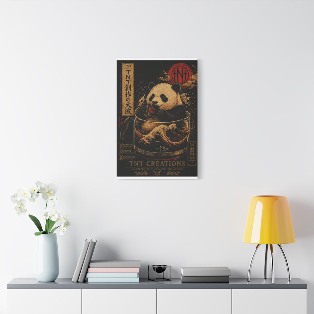 Panda Tea Canvas