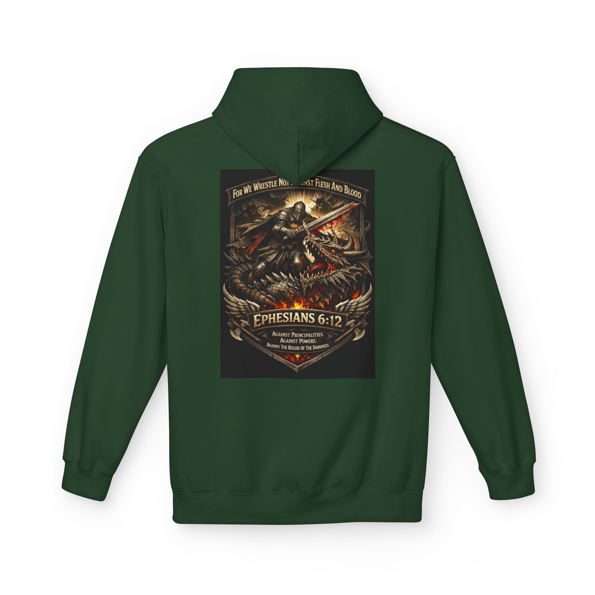 Christian Warrior Hoodie — "Stand Firm" Ephesians 6:12 Inspirational Gospel Hoodie