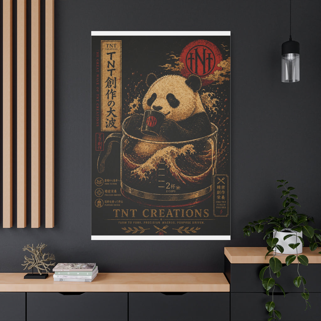 Panda Tea Canvas