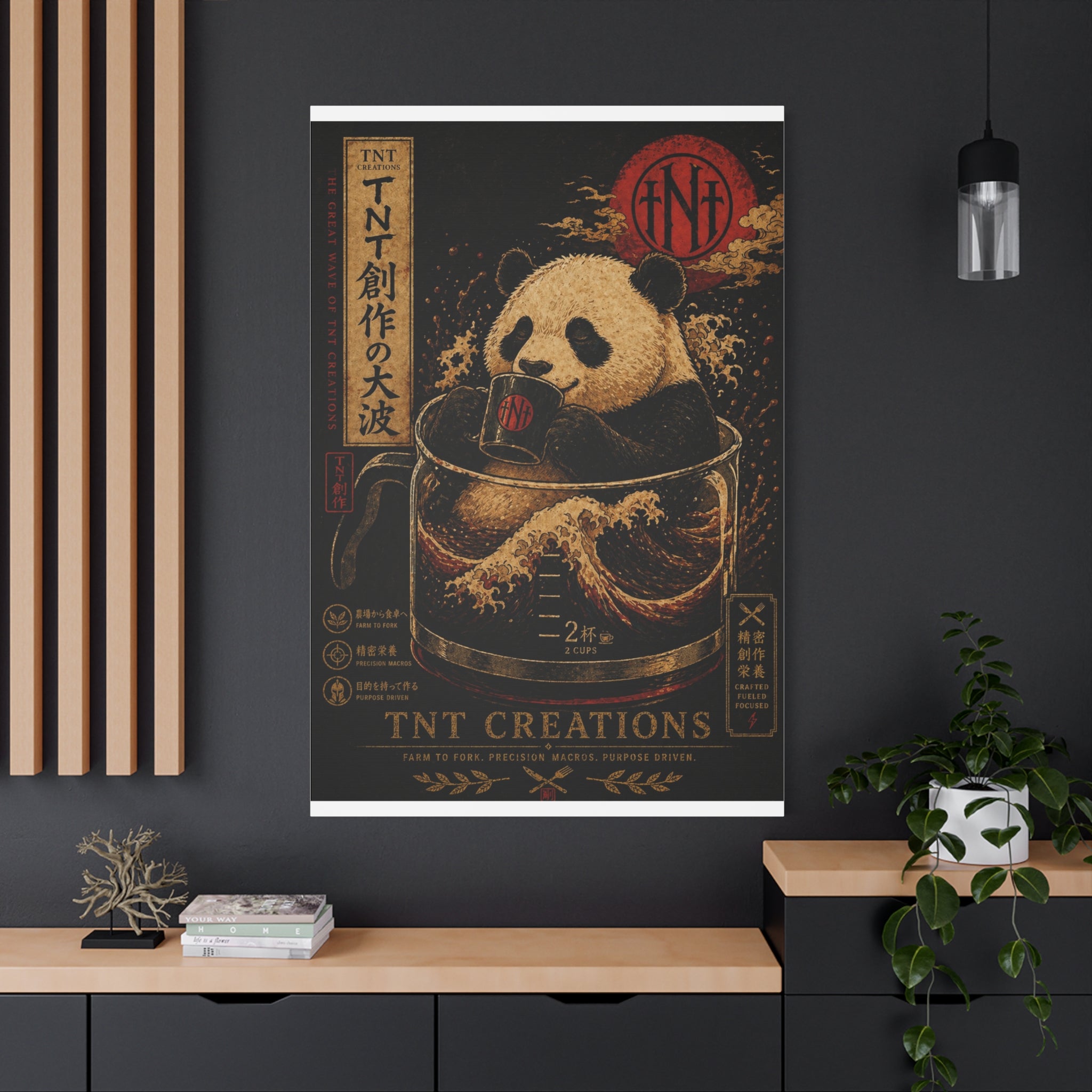 Panda Tea Canvas