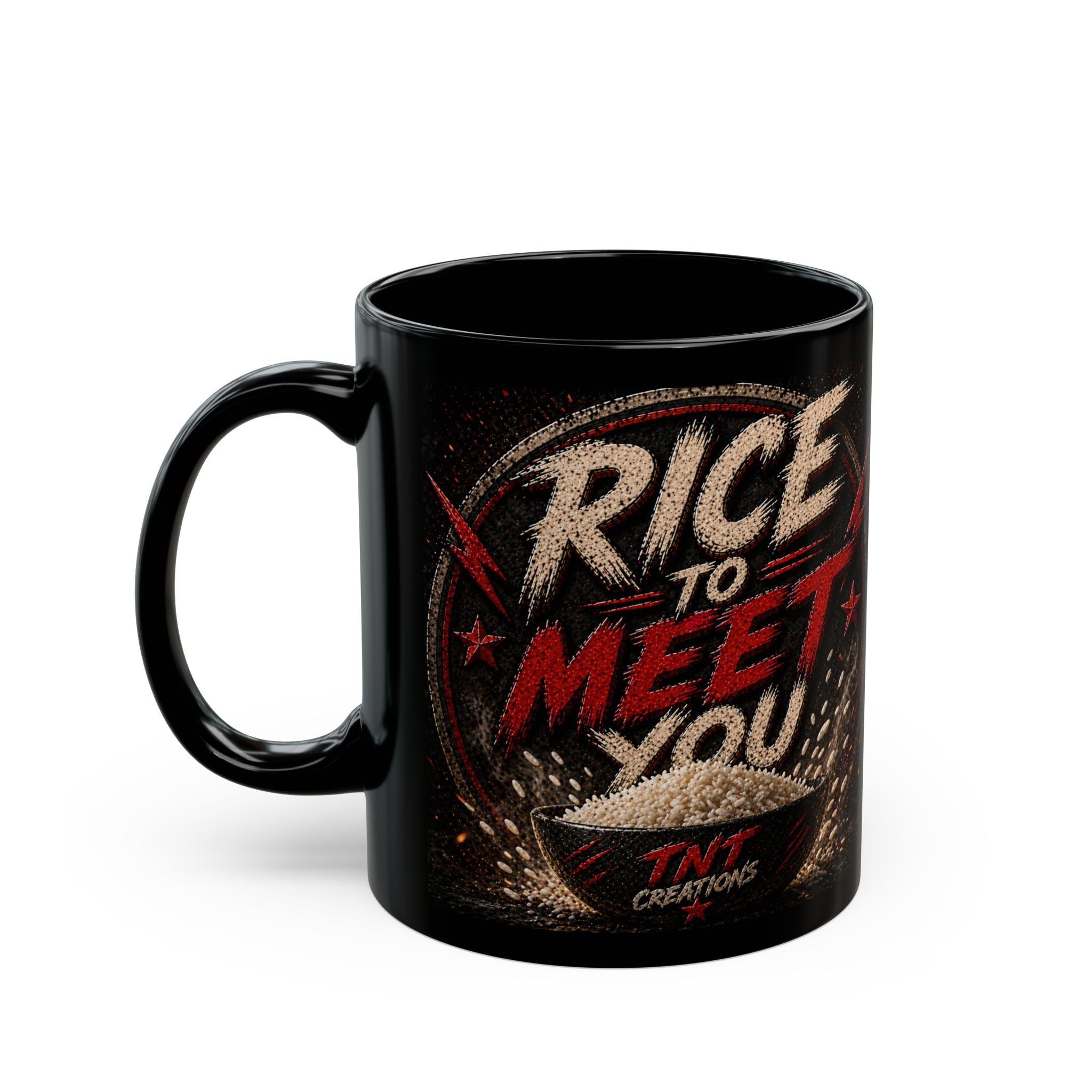 TNT Creations Black Logo Mug — 11oz/15oz Ceramic Coffee Cup