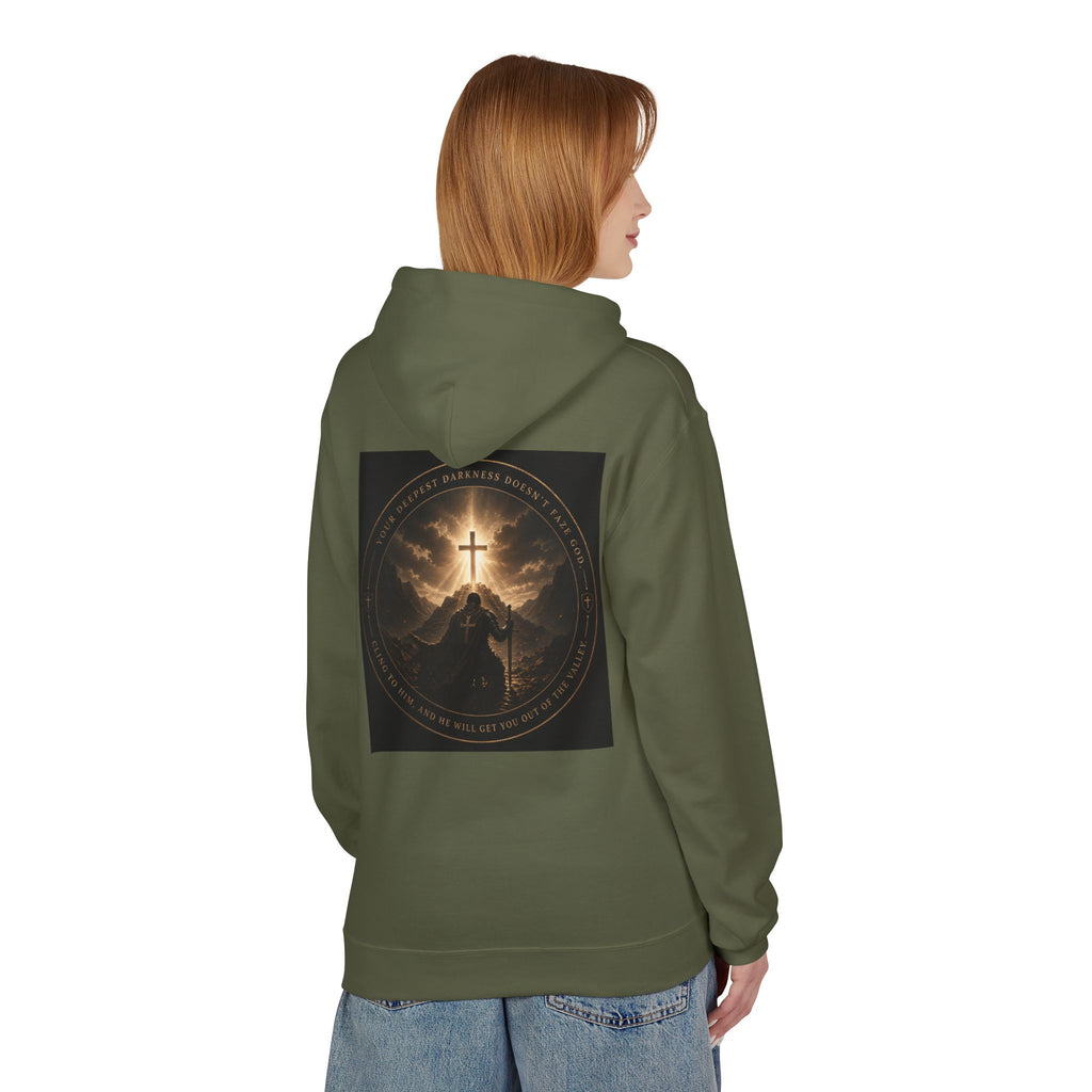 Christian Cross Hoodie — 'Stand by the Word' Inspirational Faith Sweatshirt