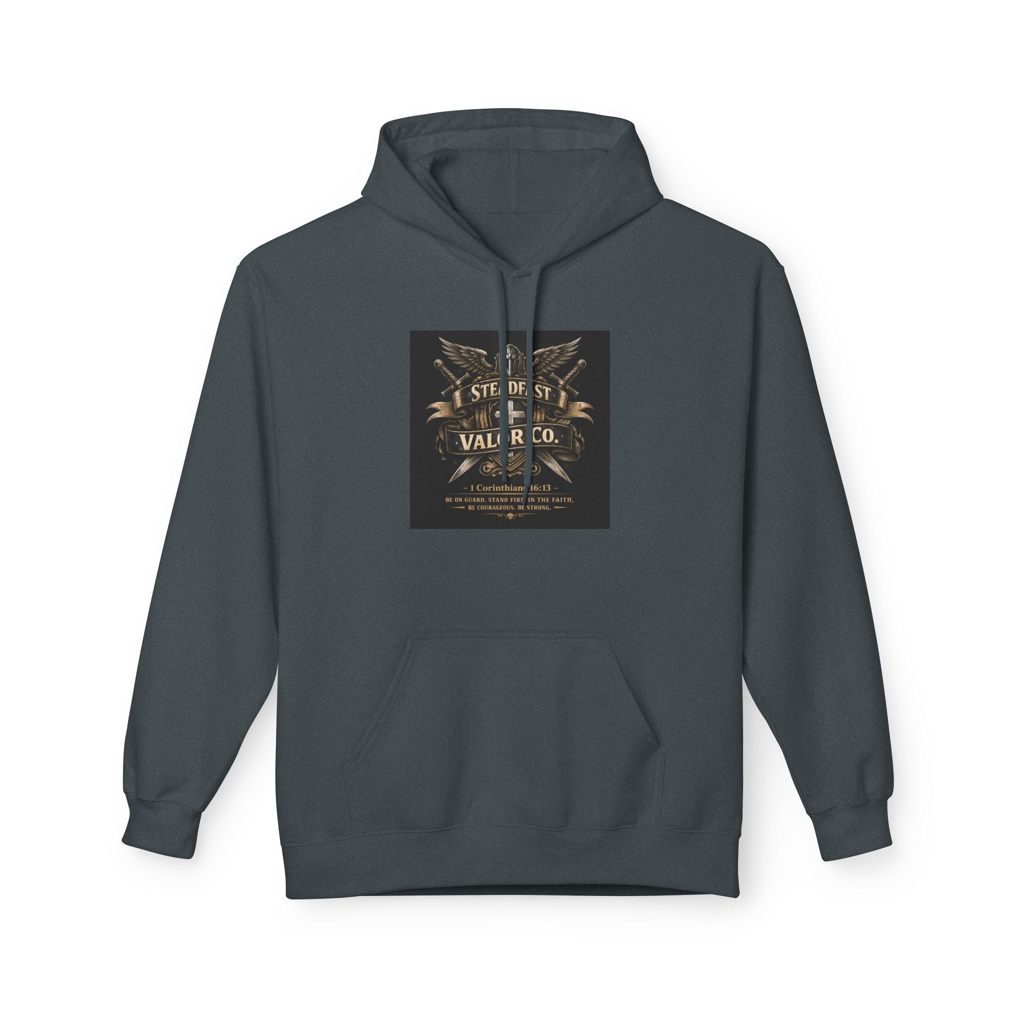 Christian Cross Hoodie — 'Stand by the Word' Inspirational Faith Sweatshirt