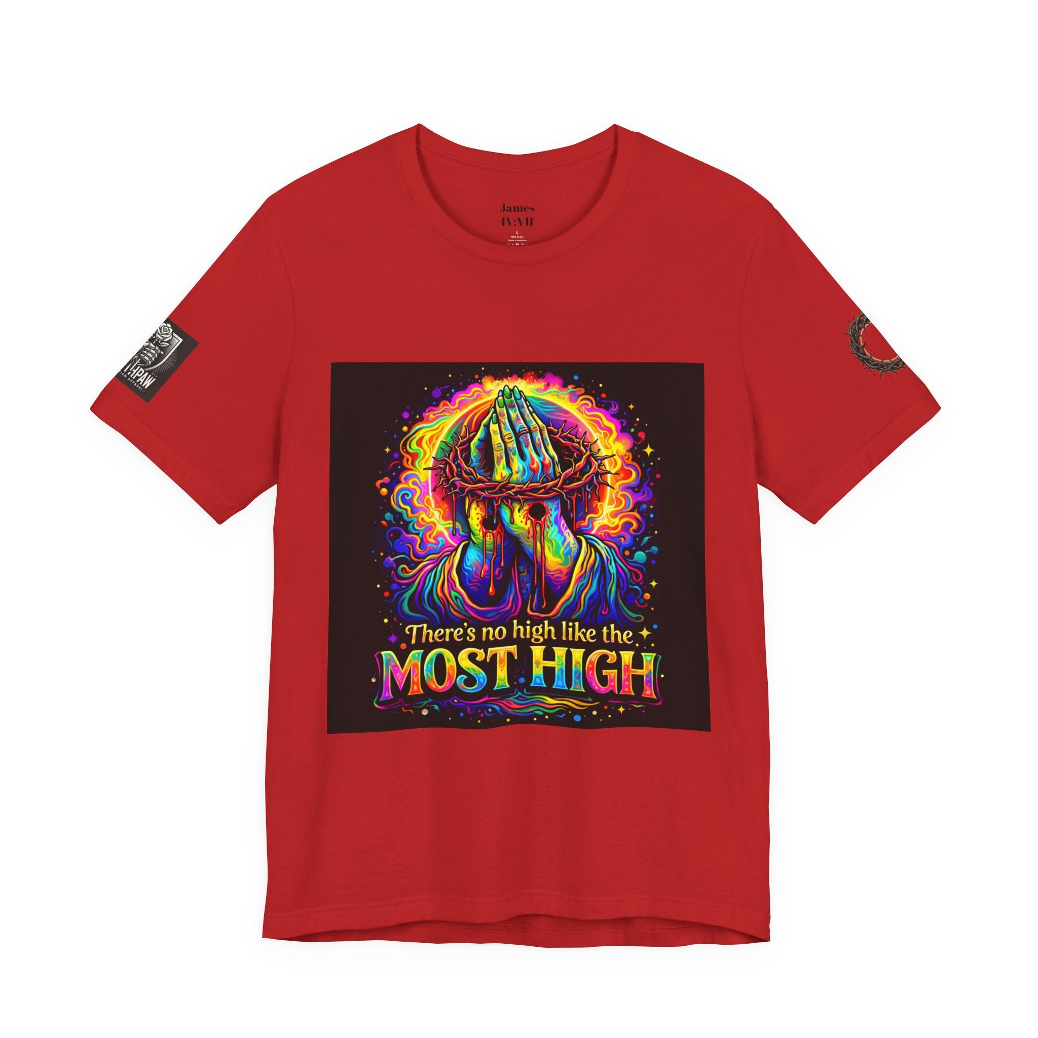 Psychedelic Jesus T‑Shirt – "There's No High Like the Most High" Graphic Tee