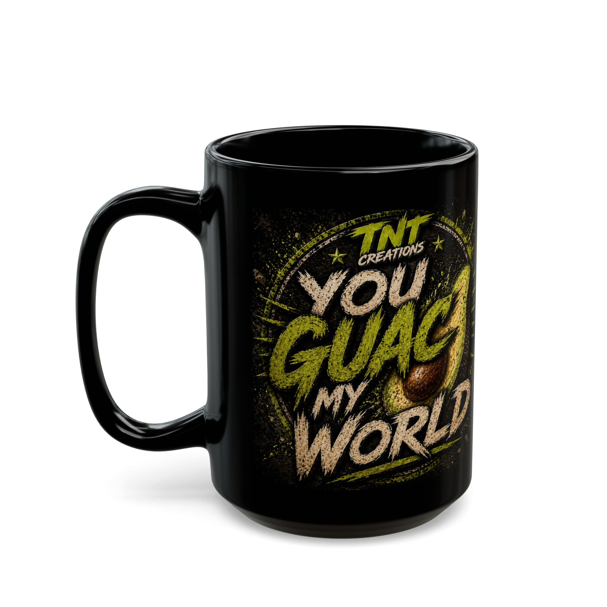 TNT Creations Black Logo Mug — 11oz/15oz Ceramic Coffee Cup