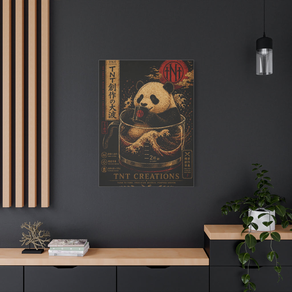 Panda Tea Canvas