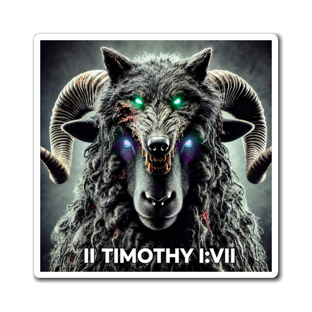 No Fear Black Sheep Magnet —  (II Timothy I:VII)