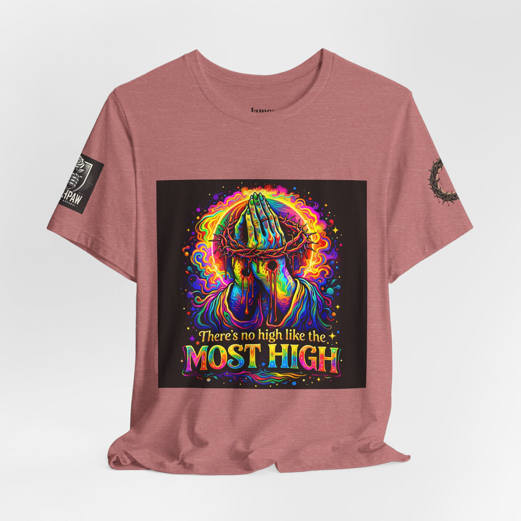 Psychedelic Jesus T‑Shirt – "There's No High Like the Most High" Graphic Tee