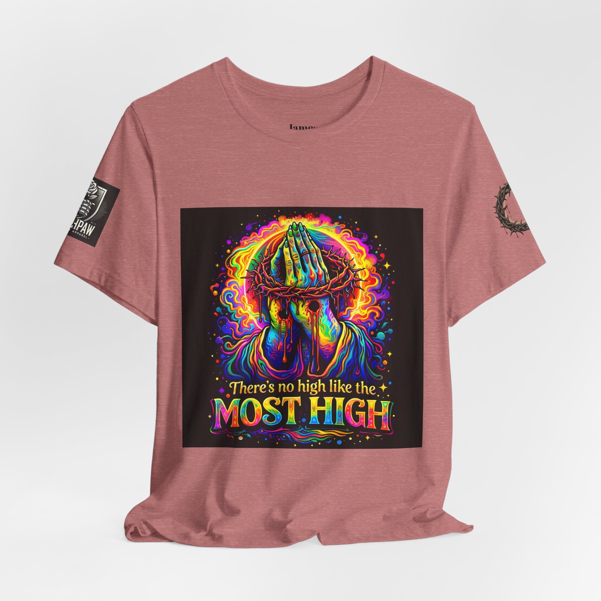 Psychedelic Jesus T‑Shirt – "There's No High Like the Most High" Graphic Tee