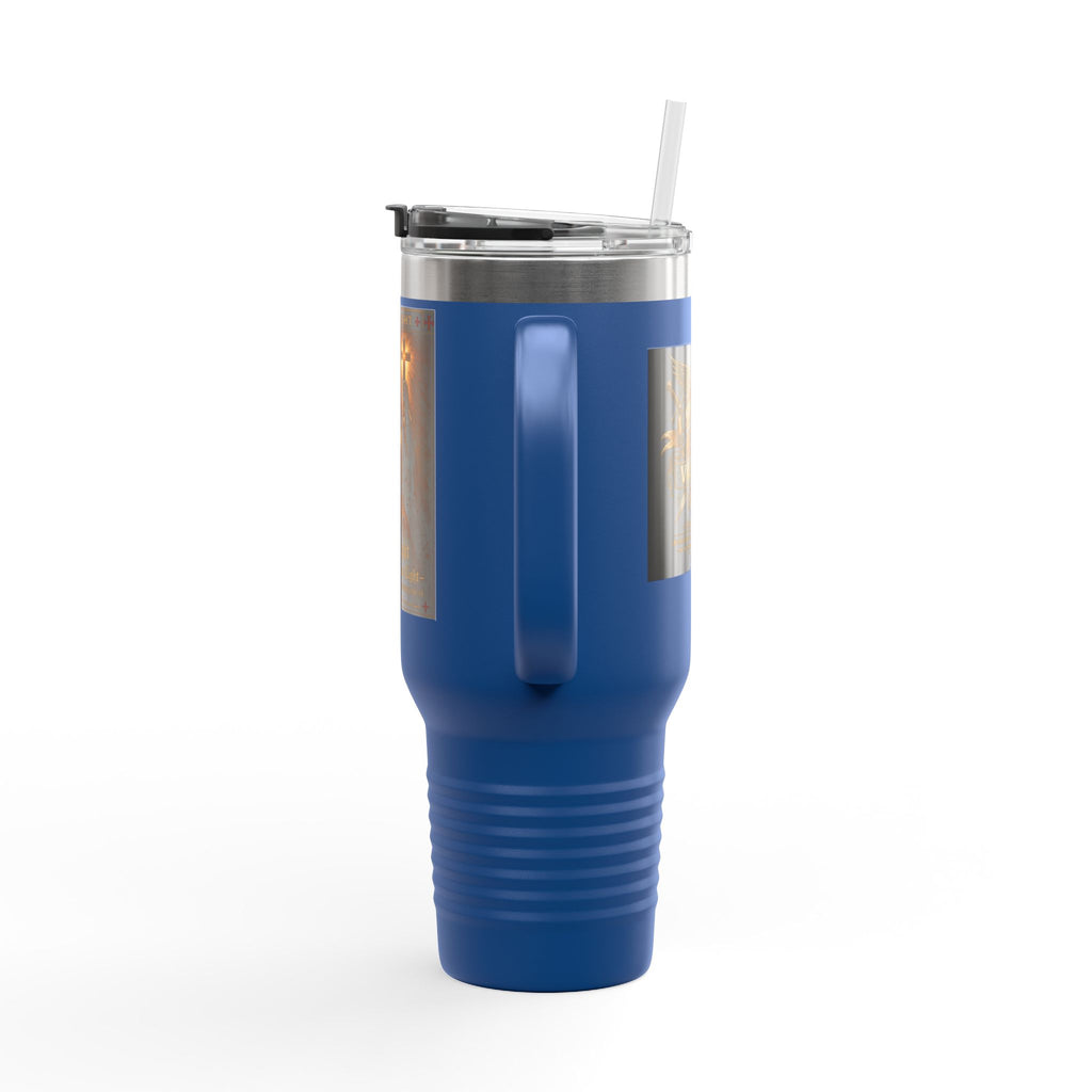 40oz Insulated Travel Mug — "Be the Light" Knight Crusader Design