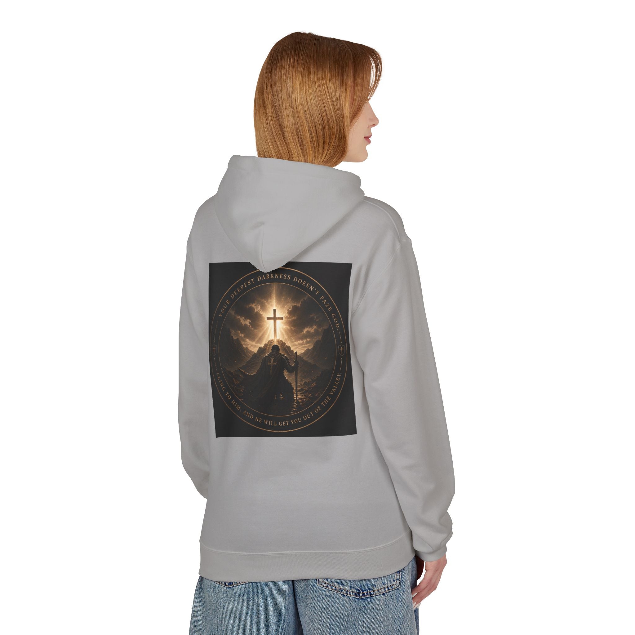 Christian Cross Hoodie — 'Stand by the Word' Inspirational Faith Sweatshirt
