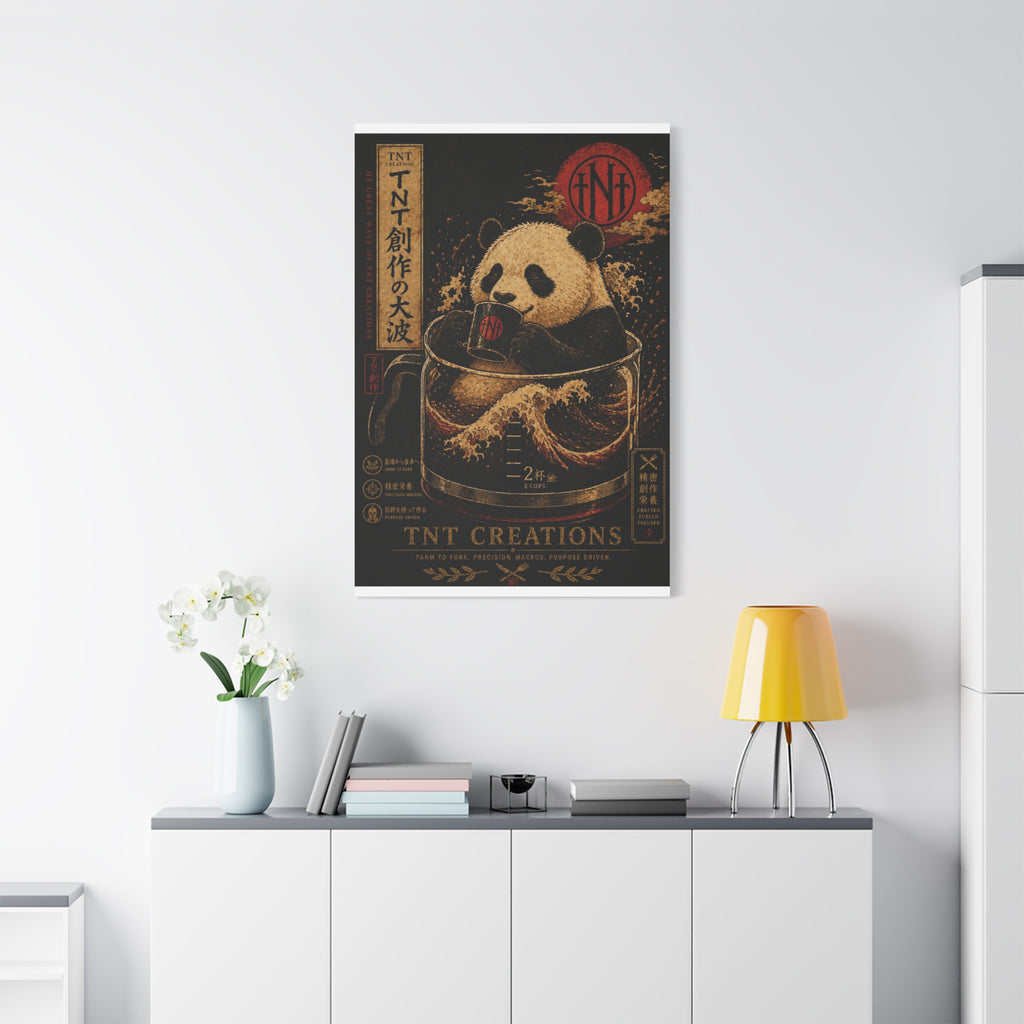 Panda Tea Canvas
