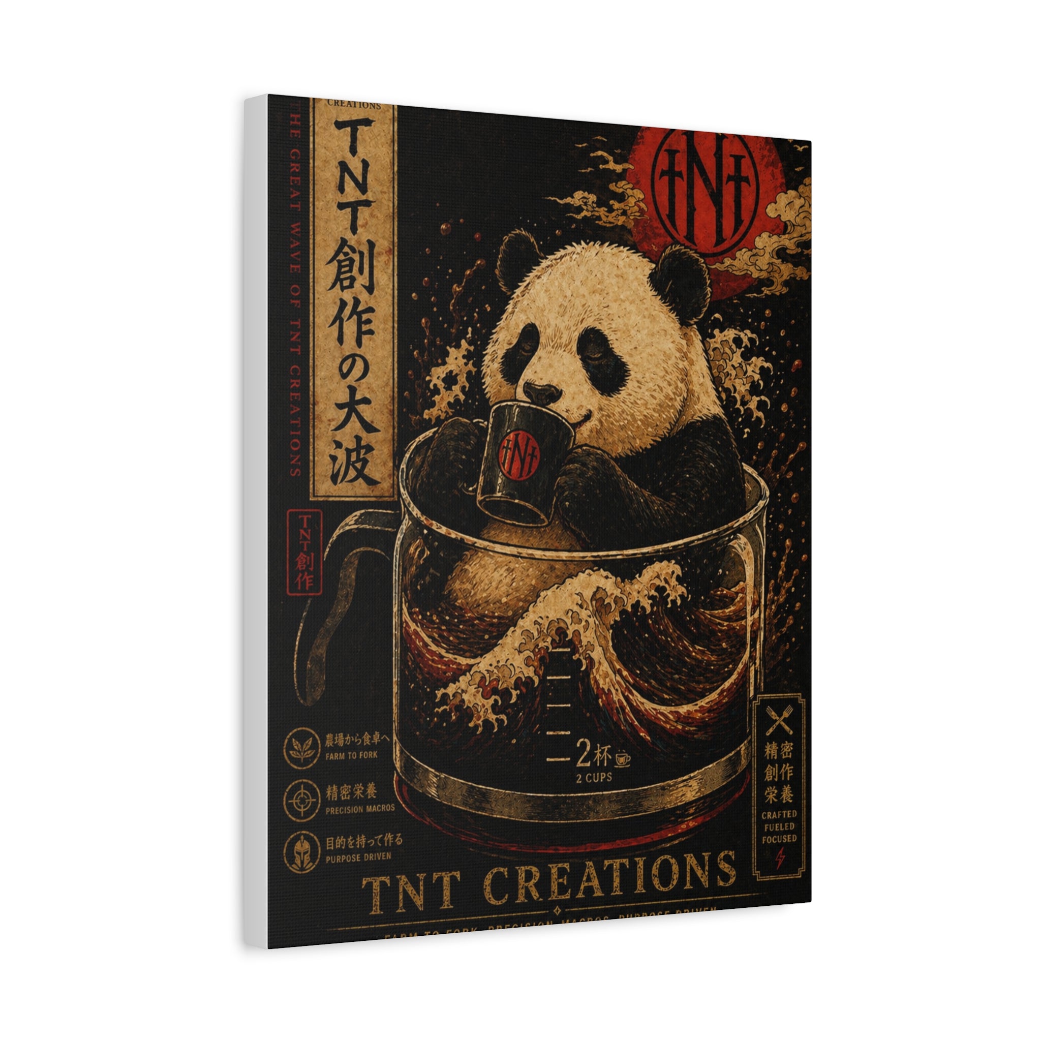 Panda Tea Canvas