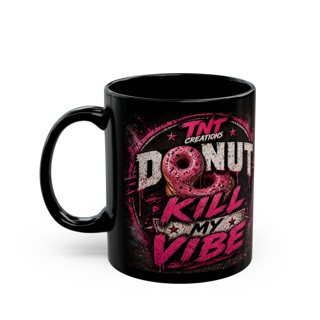 TNT Creations Black Mug — Gothic Logo Coffee Cup (11oz/15oz)