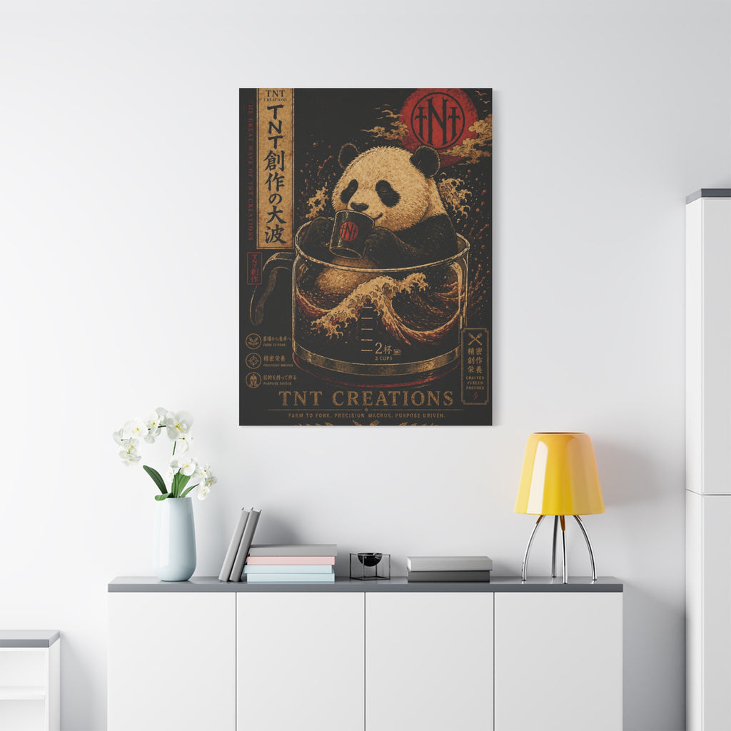 Panda Tea Canvas