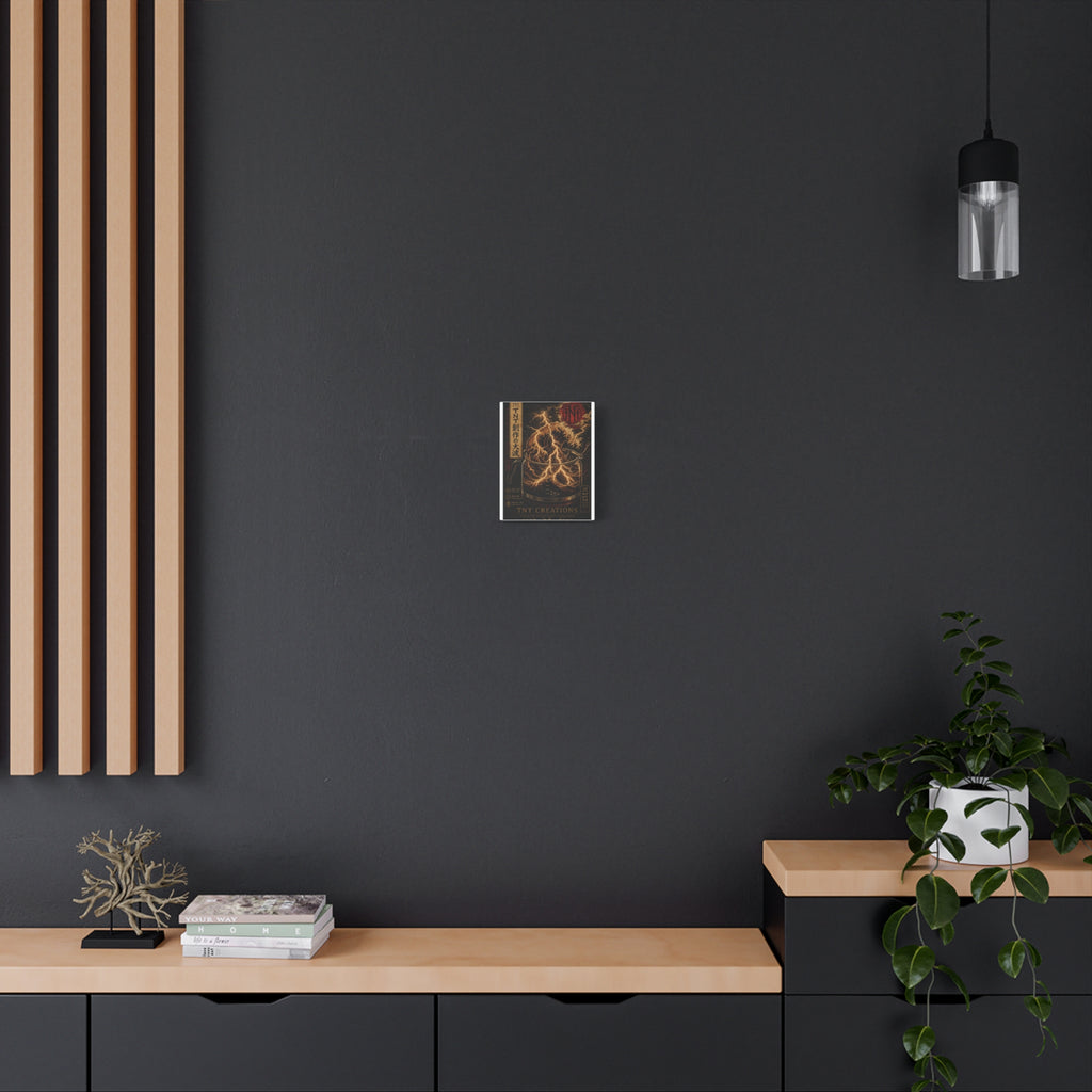 Lightning Coffee Canvas Print — Japanese Wave Espresso Art (Matte Stretched)