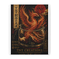 Phoenix Rising Matte Canvas Wall Art - Japanese-Inspired Coffee Beaker Print