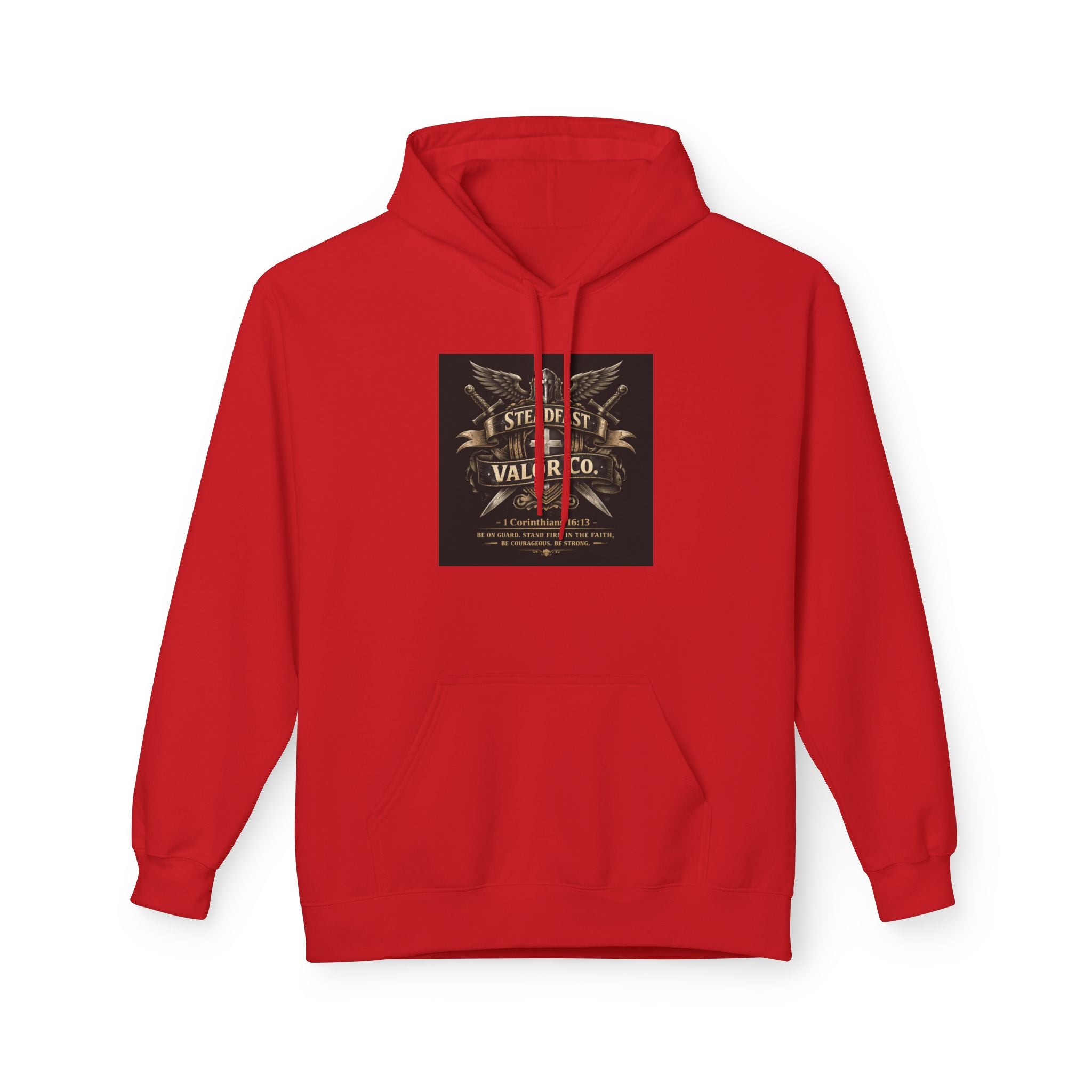 Christian Cross Hoodie — 'Stand by the Word' Inspirational Faith Sweatshirt