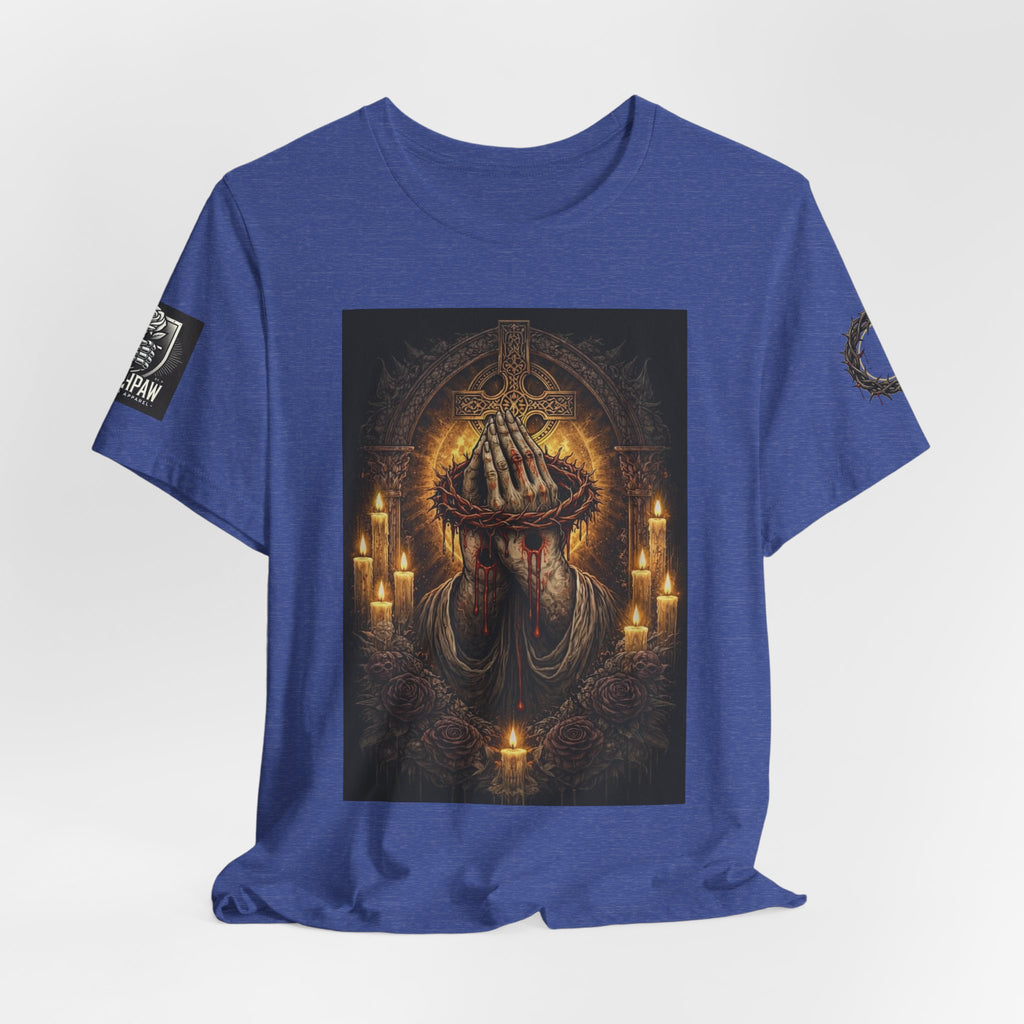 Satan-Repellant Graphic Tee — "Don't TRY me Satan!!" Chest Illustration & Back Slogan