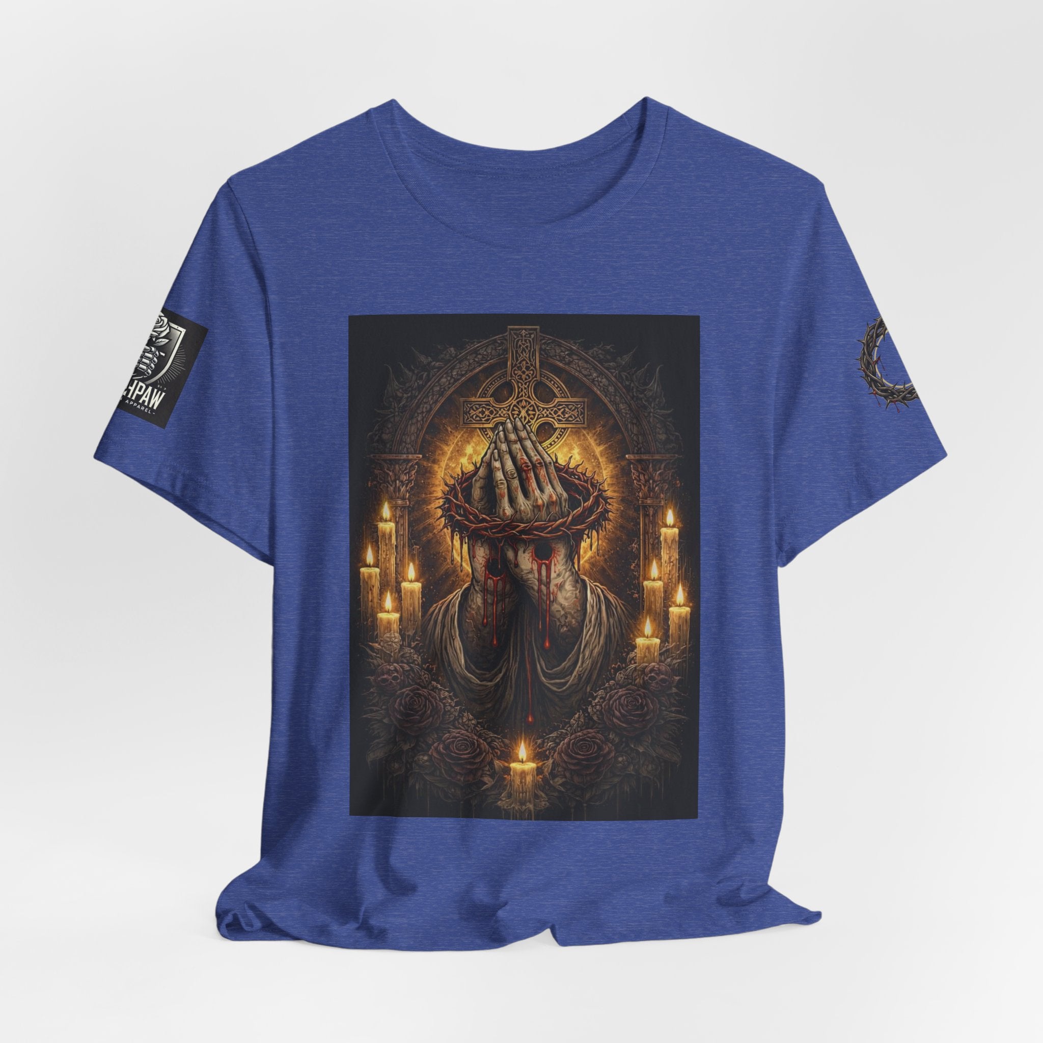 Satan-Repellant Graphic Tee — "Don't TRY me Satan!!" Chest Illustration & Back Slogan
