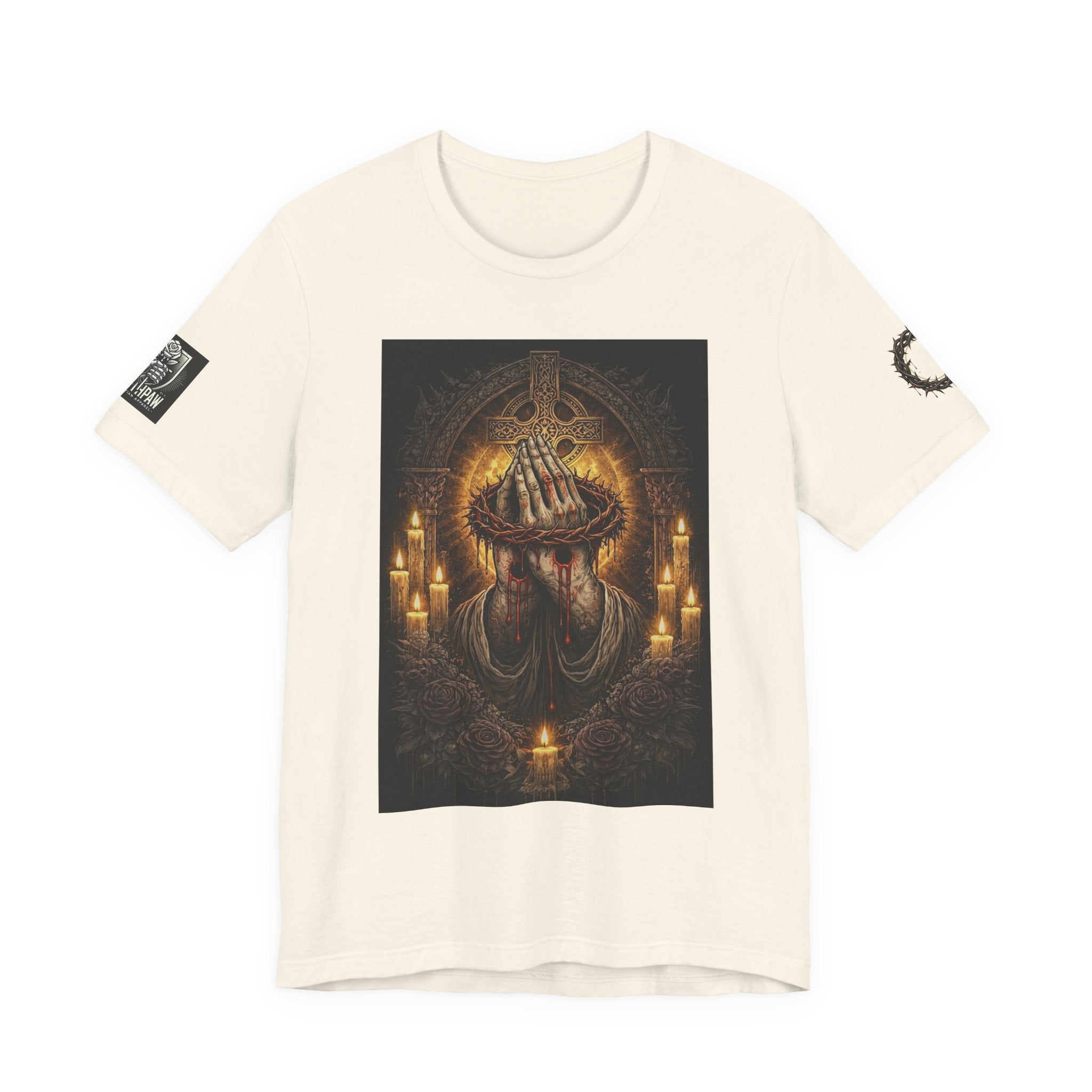 Satan-Repellant Graphic Tee — "Don't TRY me Satan!!" Chest Illustration & Back Slogan