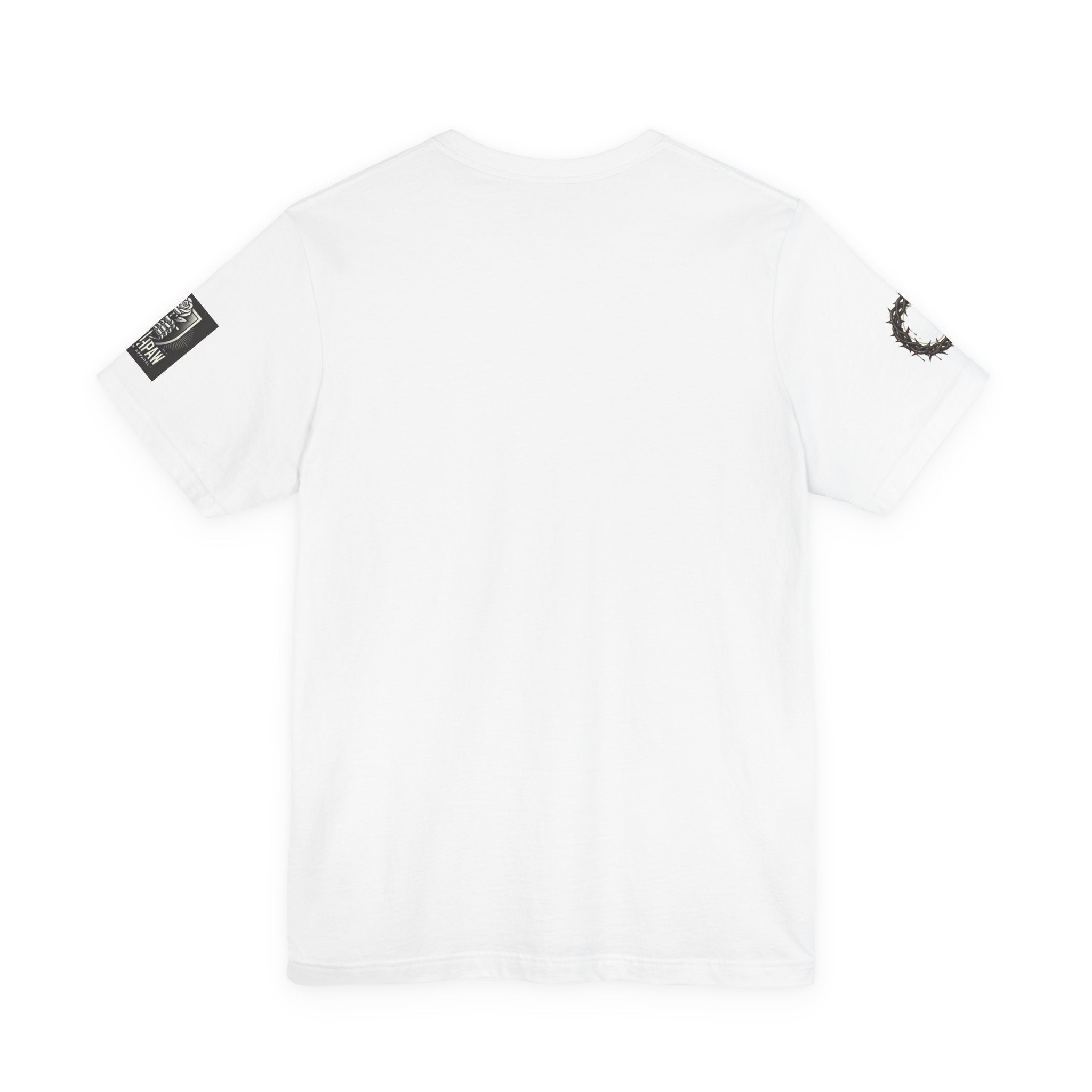 Do Not Fear the Darkness Graphic Tee — 'James IV:VII' Hooded Figure Shirt