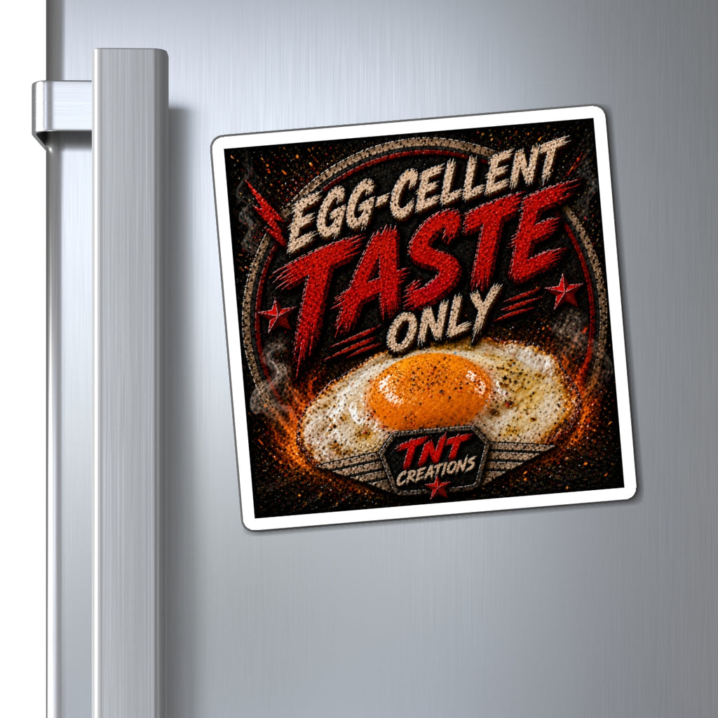 Egg-cellent Taste Only Magnet — Retro Fried Egg Kitchen Refrigerator Decor