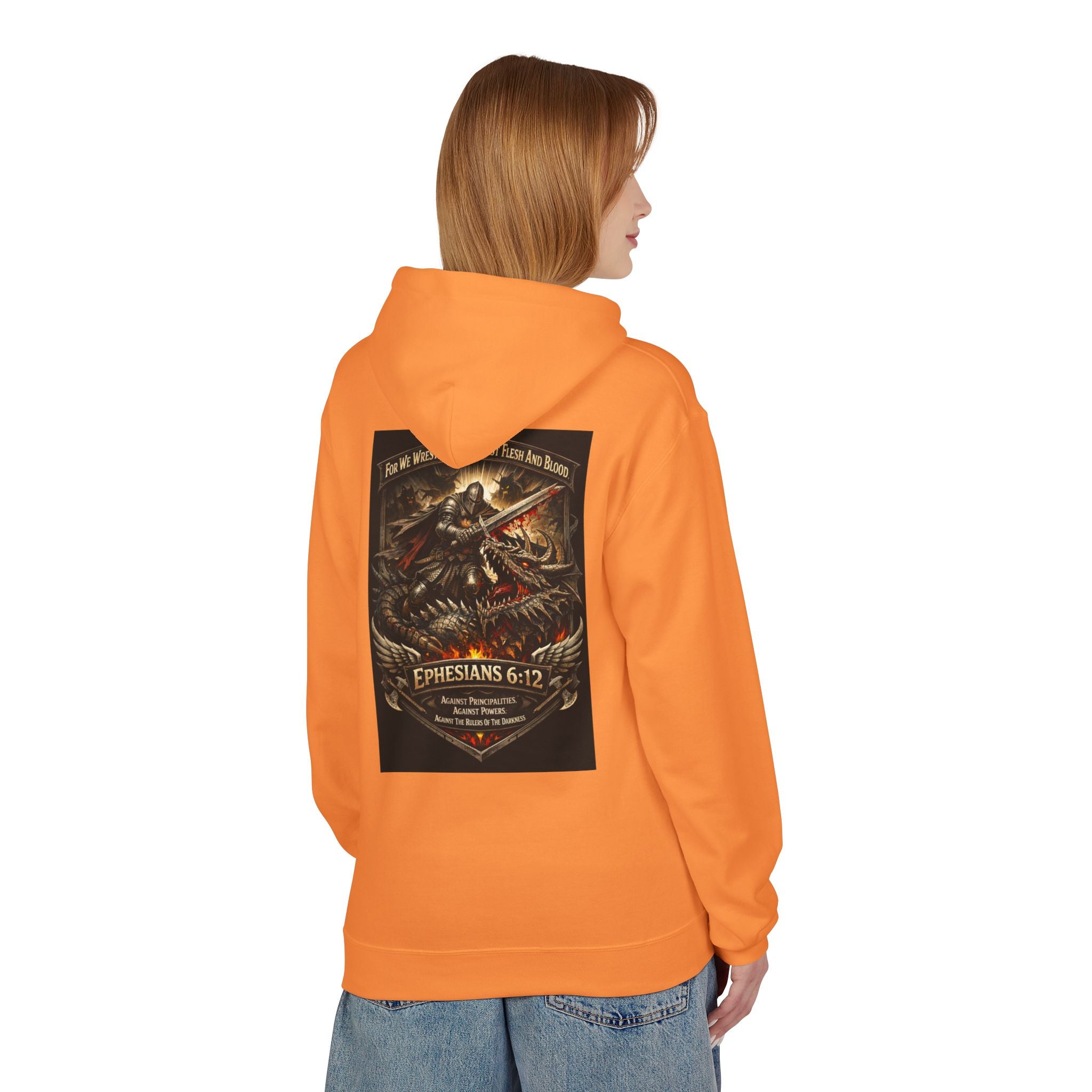 Christian Warrior Hoodie — "Stand Firm" Ephesians 6:12 Inspirational Gospel Hoodie