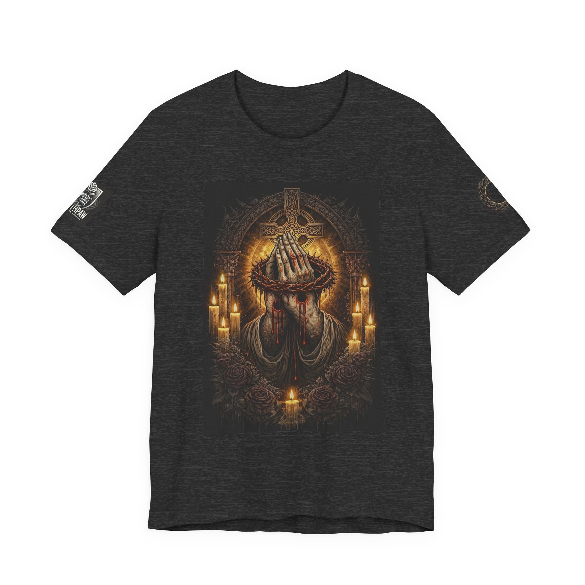Satan-Repellant Graphic Tee — "Don't TRY me Satan!!" Chest Illustration & Back Slogan