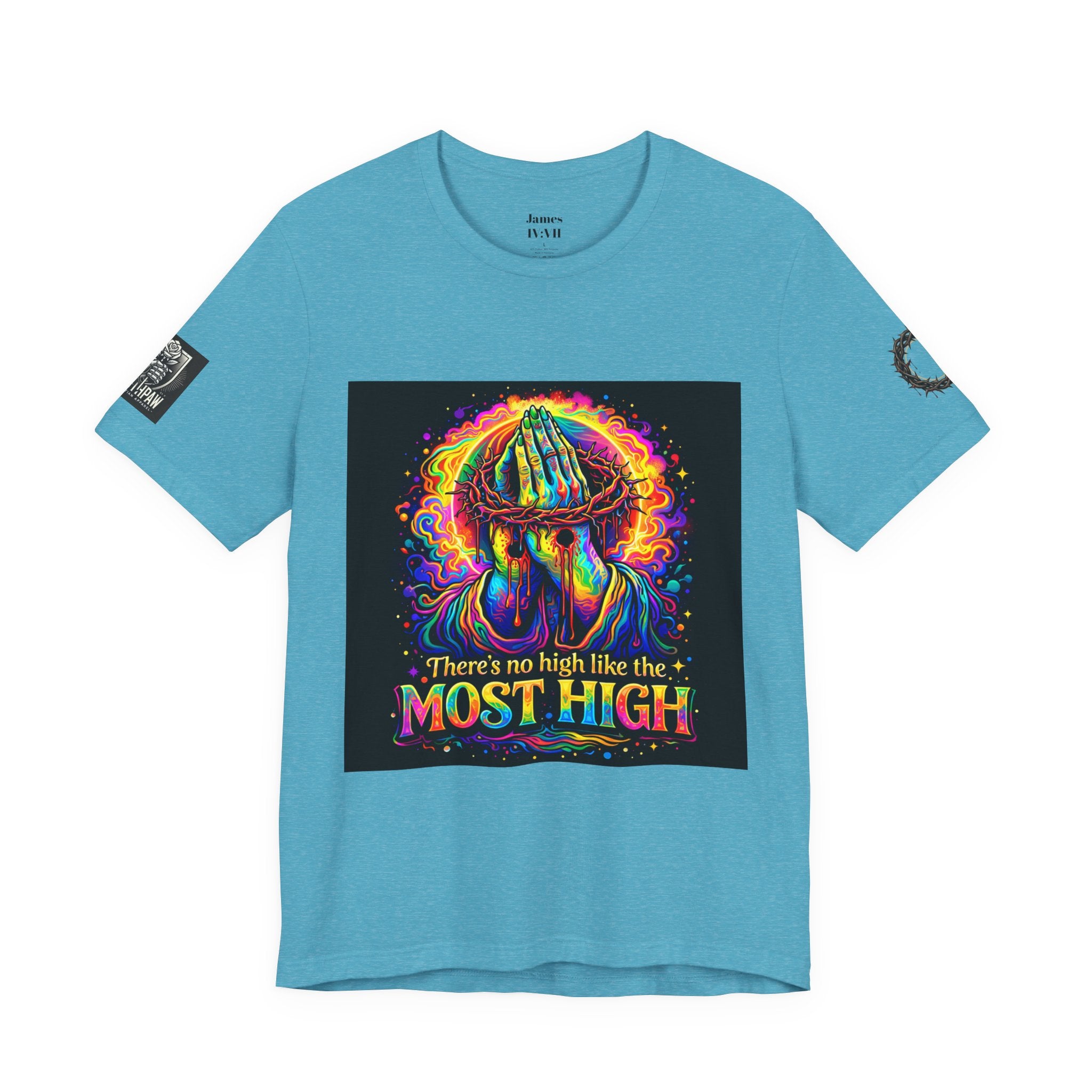 Psychedelic Jesus T‑Shirt – "There's No High Like the Most High" Graphic Tee